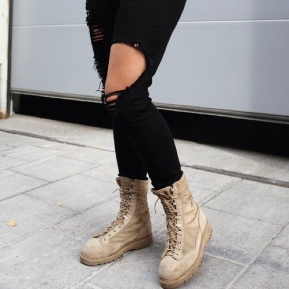 🆕 Desert Tan Military Combat Boots